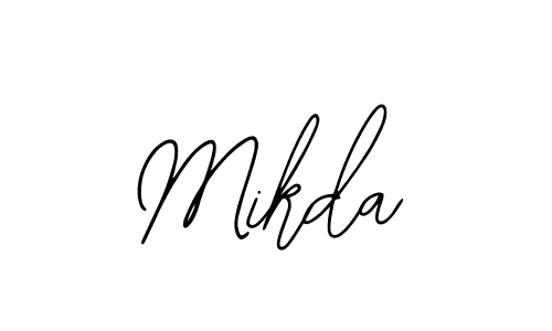 Similarly Bearetta-2O07w is the best handwritten signature design. Signature creator online .You can use it as an online autograph creator for name Mikda. Mikda signature style 12 images and pictures png