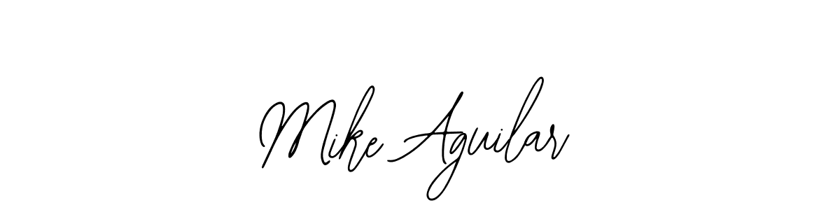 Use a signature maker to create a handwritten signature online. With this signature software, you can design (Bearetta-2O07w) your own signature for name Mike Aguilar. Mike Aguilar signature style 12 images and pictures png