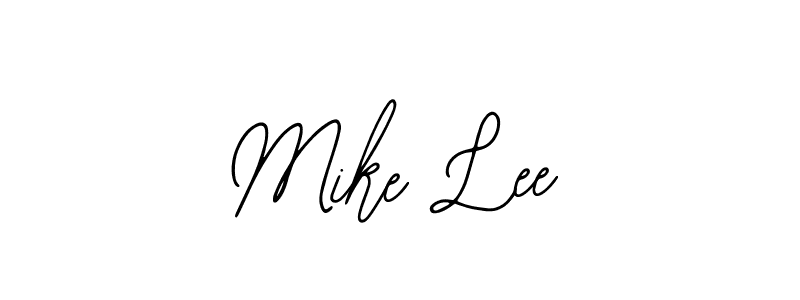Use a signature maker to create a handwritten signature online. With this signature software, you can design (Bearetta-2O07w) your own signature for name Mike Lee. Mike Lee signature style 12 images and pictures png