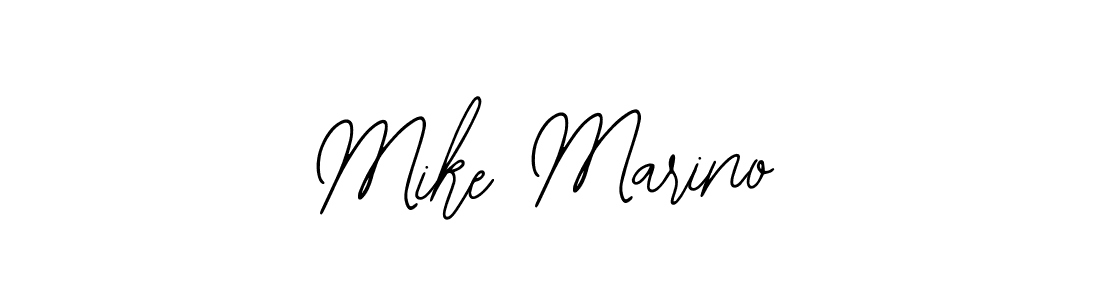 You should practise on your own different ways (Bearetta-2O07w) to write your name (Mike Marino) in signature. don't let someone else do it for you. Mike Marino signature style 12 images and pictures png