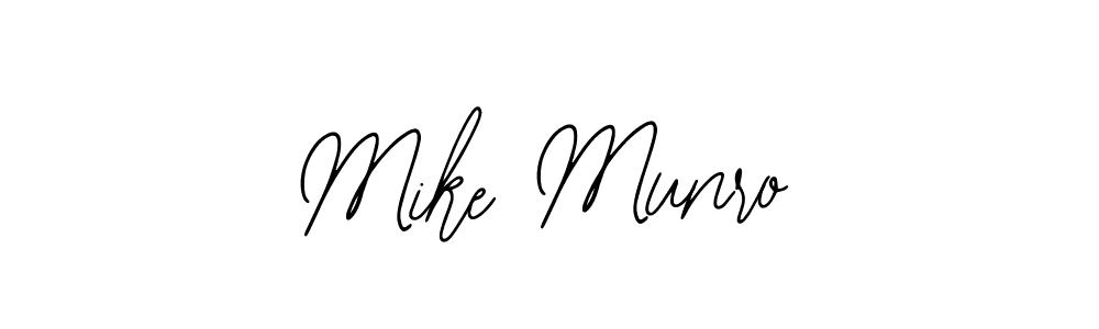 Bearetta-2O07w is a professional signature style that is perfect for those who want to add a touch of class to their signature. It is also a great choice for those who want to make their signature more unique. Get Mike Munro name to fancy signature for free. Mike Munro signature style 12 images and pictures png