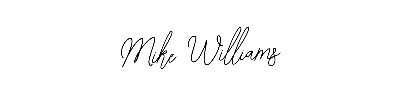 It looks lik you need a new signature style for name Mike Williams. Design unique handwritten (Bearetta-2O07w) signature with our free signature maker in just a few clicks. Mike Williams signature style 12 images and pictures png