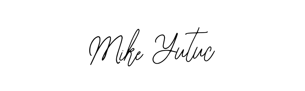 You should practise on your own different ways (Bearetta-2O07w) to write your name (Mike Yutuc) in signature. don't let someone else do it for you. Mike Yutuc signature style 12 images and pictures png