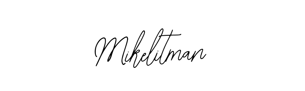 How to make Mikelitman signature? Bearetta-2O07w is a professional autograph style. Create handwritten signature for Mikelitman name. Mikelitman signature style 12 images and pictures png