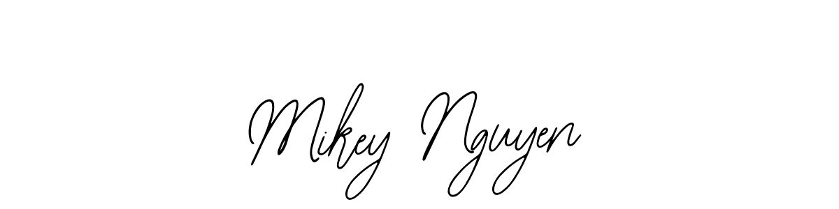 Use a signature maker to create a handwritten signature online. With this signature software, you can design (Bearetta-2O07w) your own signature for name Mikey Nguyen. Mikey Nguyen signature style 12 images and pictures png