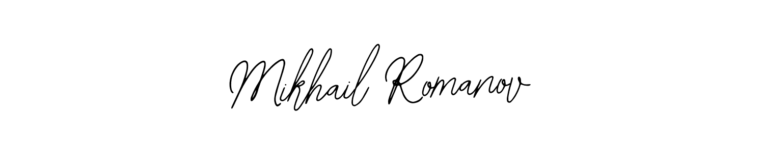 Bearetta-2O07w is a professional signature style that is perfect for those who want to add a touch of class to their signature. It is also a great choice for those who want to make their signature more unique. Get Mikhail Romanov name to fancy signature for free. Mikhail Romanov signature style 12 images and pictures png