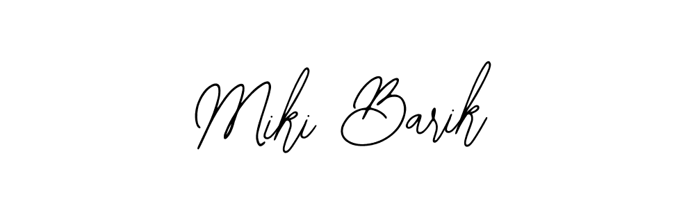 Similarly Bearetta-2O07w is the best handwritten signature design. Signature creator online .You can use it as an online autograph creator for name Miki Barik. Miki Barik signature style 12 images and pictures png