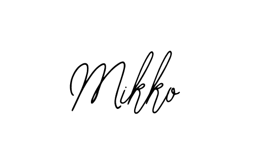 Use a signature maker to create a handwritten signature online. With this signature software, you can design (Bearetta-2O07w) your own signature for name Mikko. Mikko signature style 12 images and pictures png