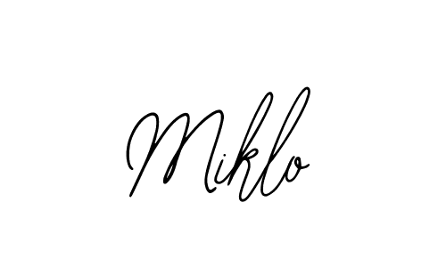 How to make Miklo signature? Bearetta-2O07w is a professional autograph style. Create handwritten signature for Miklo name. Miklo signature style 12 images and pictures png