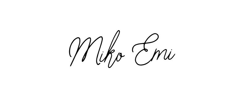 Design your own signature with our free online signature maker. With this signature software, you can create a handwritten (Bearetta-2O07w) signature for name Miko Emi. Miko Emi signature style 12 images and pictures png