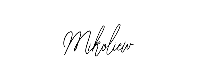 if you are searching for the best signature style for your name Mikoliew. so please give up your signature search. here we have designed multiple signature styles  using Bearetta-2O07w. Mikoliew signature style 12 images and pictures png