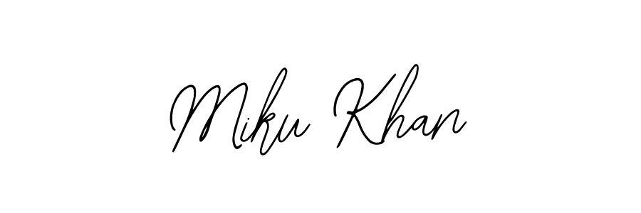 You should practise on your own different ways (Bearetta-2O07w) to write your name (Miku Khan) in signature. don't let someone else do it for you. Miku Khan signature style 12 images and pictures png