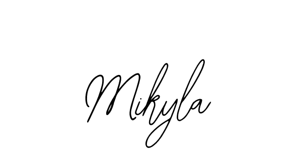Use a signature maker to create a handwritten signature online. With this signature software, you can design (Bearetta-2O07w) your own signature for name Mikyla. Mikyla signature style 12 images and pictures png