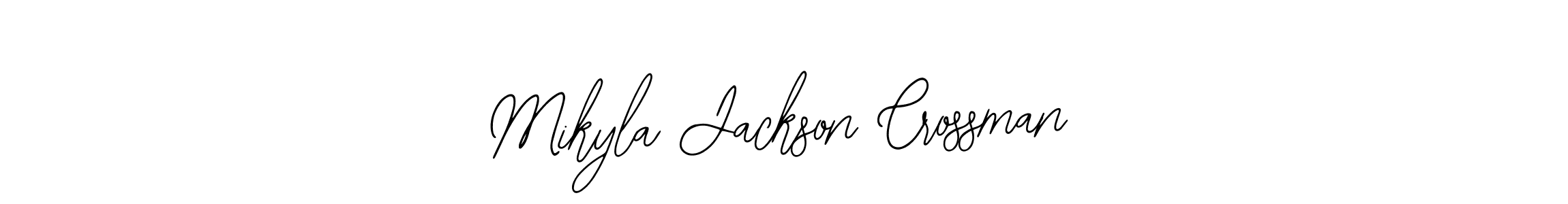 Use a signature maker to create a handwritten signature online. With this signature software, you can design (Bearetta-2O07w) your own signature for name Mikyla Jackson Crossman. Mikyla Jackson Crossman signature style 12 images and pictures png