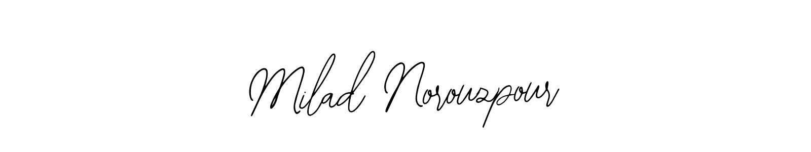 Make a short Milad Norouzpour signature style. Manage your documents anywhere anytime using Bearetta-2O07w. Create and add eSignatures, submit forms, share and send files easily. Milad Norouzpour signature style 12 images and pictures png