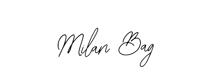 Design your own signature with our free online signature maker. With this signature software, you can create a handwritten (Bearetta-2O07w) signature for name Milan Bag. Milan Bag signature style 12 images and pictures png