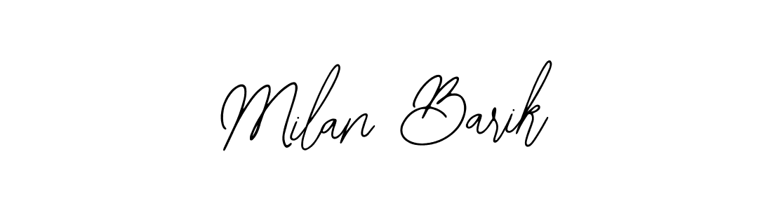 Also You can easily find your signature by using the search form. We will create Milan Barik name handwritten signature images for you free of cost using Bearetta-2O07w sign style. Milan Barik signature style 12 images and pictures png