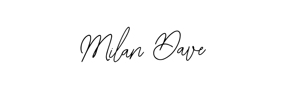 How to Draw Milan Dave signature style? Bearetta-2O07w is a latest design signature styles for name Milan Dave. Milan Dave signature style 12 images and pictures png