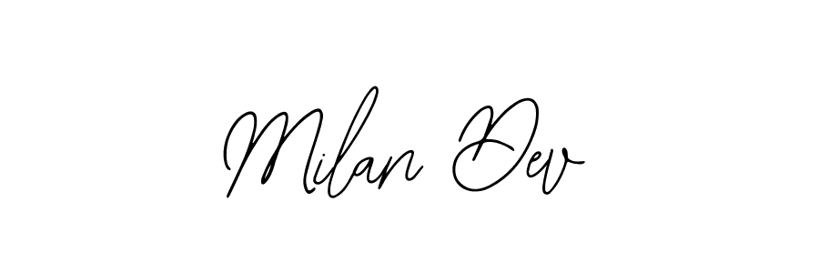 The best way (Bearetta-2O07w) to make a short signature is to pick only two or three words in your name. The name Milan Dev include a total of six letters. For converting this name. Milan Dev signature style 12 images and pictures png