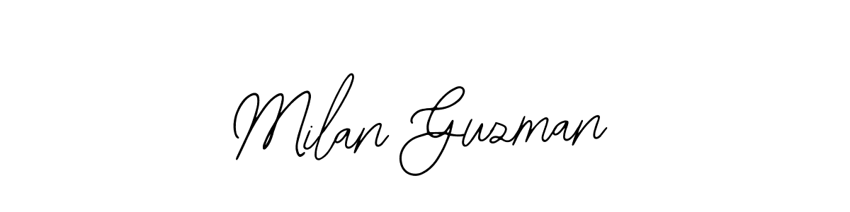 Milan Guzman stylish signature style. Best Handwritten Sign (Bearetta-2O07w) for my name. Handwritten Signature Collection Ideas for my name Milan Guzman. Milan Guzman signature style 12 images and pictures png