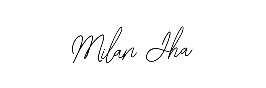 How to make Milan Jha signature? Bearetta-2O07w is a professional autograph style. Create handwritten signature for Milan Jha name. Milan Jha signature style 12 images and pictures png