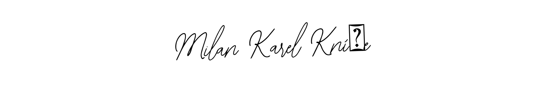 Design your own signature with our free online signature maker. With this signature software, you can create a handwritten (Bearetta-2O07w) signature for name Milan Karel Kníže. Milan Karel Kníže signature style 12 images and pictures png