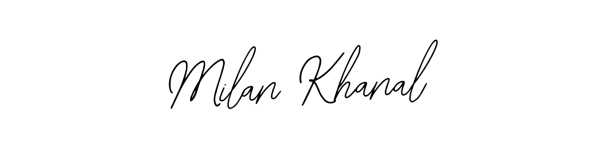 The best way (Bearetta-2O07w) to make a short signature is to pick only two or three words in your name. The name Milan Khanal include a total of six letters. For converting this name. Milan Khanal signature style 12 images and pictures png