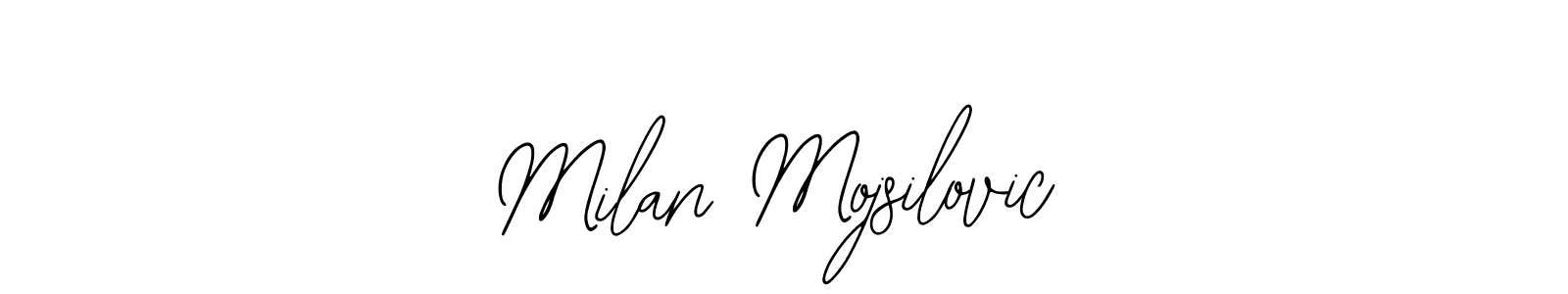 if you are searching for the best signature style for your name Milan Mojsilovic. so please give up your signature search. here we have designed multiple signature styles  using Bearetta-2O07w. Milan Mojsilovic signature style 12 images and pictures png