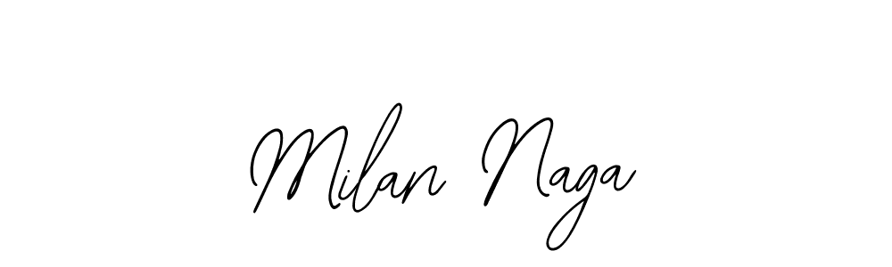 Design your own signature with our free online signature maker. With this signature software, you can create a handwritten (Bearetta-2O07w) signature for name Milan Naga. Milan Naga signature style 12 images and pictures png