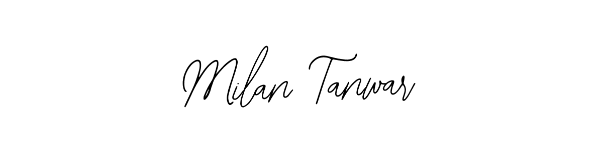 Milan Tanwar stylish signature style. Best Handwritten Sign (Bearetta-2O07w) for my name. Handwritten Signature Collection Ideas for my name Milan Tanwar. Milan Tanwar signature style 12 images and pictures png