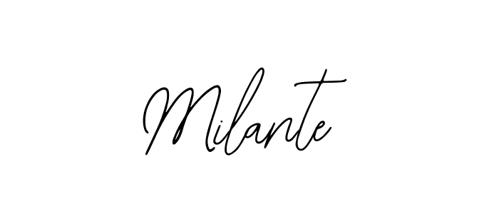 Make a beautiful signature design for name Milante. With this signature (Bearetta-2O07w) style, you can create a handwritten signature for free. Milante signature style 12 images and pictures png