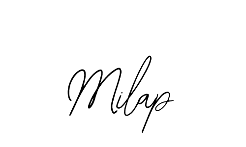 How to make Milap signature? Bearetta-2O07w is a professional autograph style. Create handwritten signature for Milap name. Milap signature style 12 images and pictures png