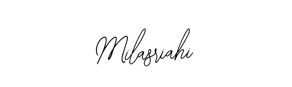 Make a beautiful signature design for name Milasriahi. With this signature (Bearetta-2O07w) style, you can create a handwritten signature for free. Milasriahi signature style 12 images and pictures png