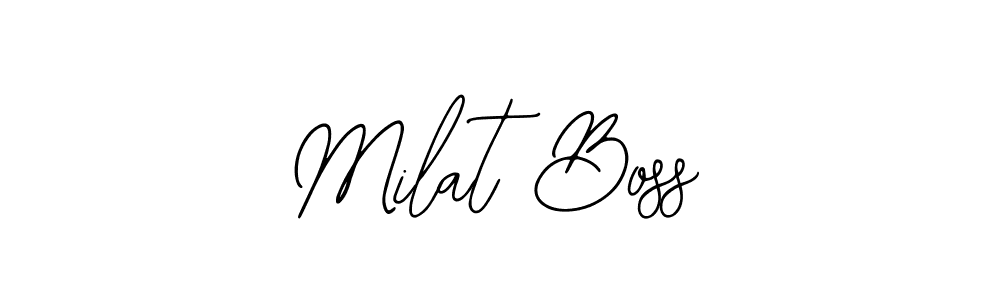 Design your own signature with our free online signature maker. With this signature software, you can create a handwritten (Bearetta-2O07w) signature for name Milat Boss. Milat Boss signature style 12 images and pictures png