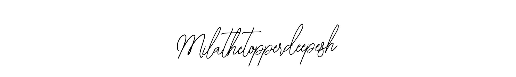See photos of Milathetopperdeepesh official signature by Spectra . Check more albums & portfolios. Read reviews & check more about Bearetta-2O07w font. Milathetopperdeepesh signature style 12 images and pictures png