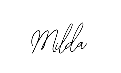 Make a beautiful signature design for name Milda. With this signature (Bearetta-2O07w) style, you can create a handwritten signature for free. Milda signature style 12 images and pictures png