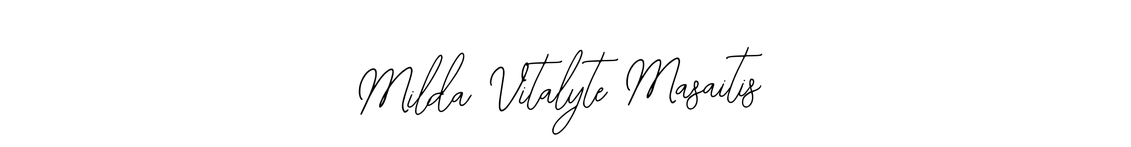 The best way (Bearetta-2O07w) to make a short signature is to pick only two or three words in your name. The name Milda Vitalyte Masaitis include a total of six letters. For converting this name. Milda Vitalyte Masaitis signature style 12 images and pictures png