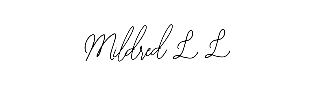 How to Draw Mildred L L signature style? Bearetta-2O07w is a latest design signature styles for name Mildred L L. Mildred L L signature style 12 images and pictures png