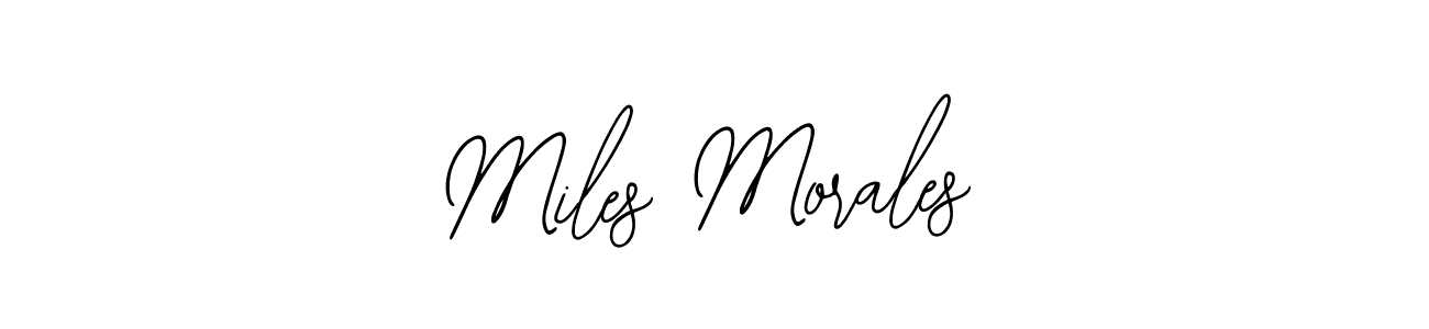 Use a signature maker to create a handwritten signature online. With this signature software, you can design (Bearetta-2O07w) your own signature for name Miles Morales. Miles Morales signature style 12 images and pictures png