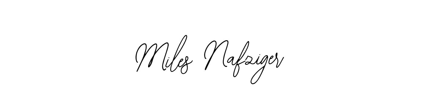 How to make Miles Nafziger name signature. Use Bearetta-2O07w style for creating short signs online. This is the latest handwritten sign. Miles Nafziger signature style 12 images and pictures png