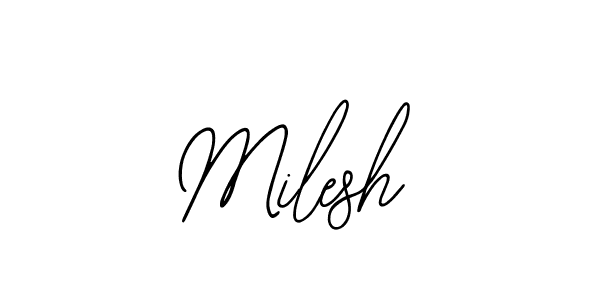 You should practise on your own different ways (Bearetta-2O07w) to write your name (Milesh) in signature. don't let someone else do it for you. Milesh signature style 12 images and pictures png