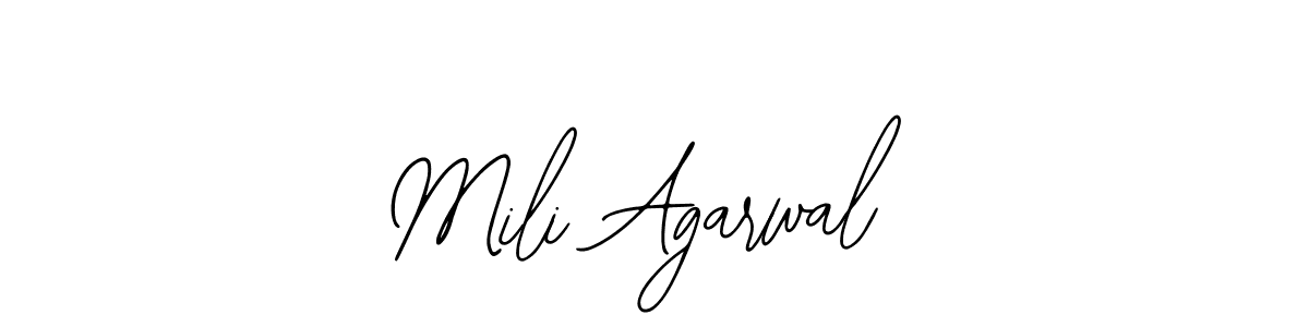 Mili Agarwal stylish signature style. Best Handwritten Sign (Bearetta-2O07w) for my name. Handwritten Signature Collection Ideas for my name Mili Agarwal. Mili Agarwal signature style 12 images and pictures png