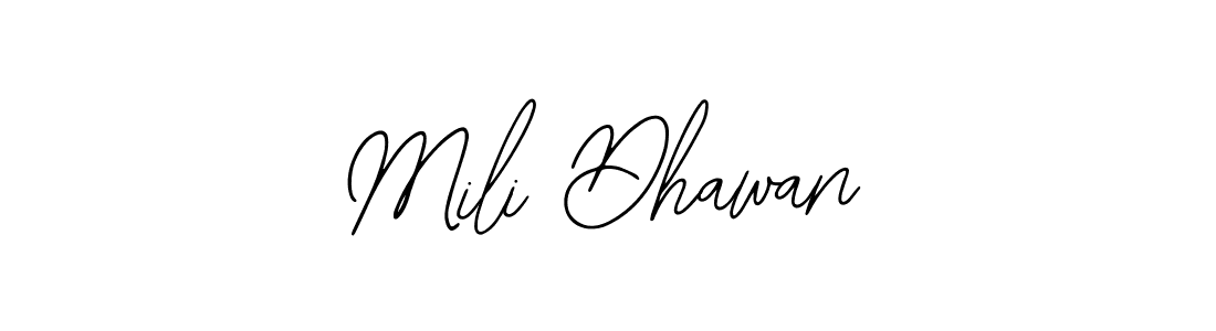 Create a beautiful signature design for name Mili Dhawan. With this signature (Bearetta-2O07w) fonts, you can make a handwritten signature for free. Mili Dhawan signature style 12 images and pictures png