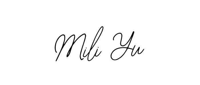 Mili Yu stylish signature style. Best Handwritten Sign (Bearetta-2O07w) for my name. Handwritten Signature Collection Ideas for my name Mili Yu. Mili Yu signature style 12 images and pictures png
