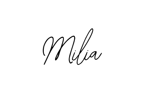 The best way (Bearetta-2O07w) to make a short signature is to pick only two or three words in your name. The name Milia include a total of six letters. For converting this name. Milia signature style 12 images and pictures png