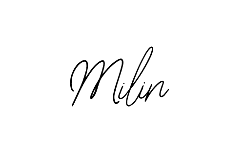 Also we have Milin name is the best signature style. Create professional handwritten signature collection using Bearetta-2O07w autograph style. Milin signature style 12 images and pictures png