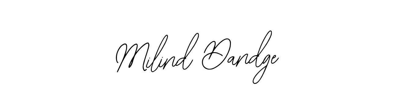 Design your own signature with our free online signature maker. With this signature software, you can create a handwritten (Bearetta-2O07w) signature for name Milind Dandge. Milind Dandge signature style 12 images and pictures png