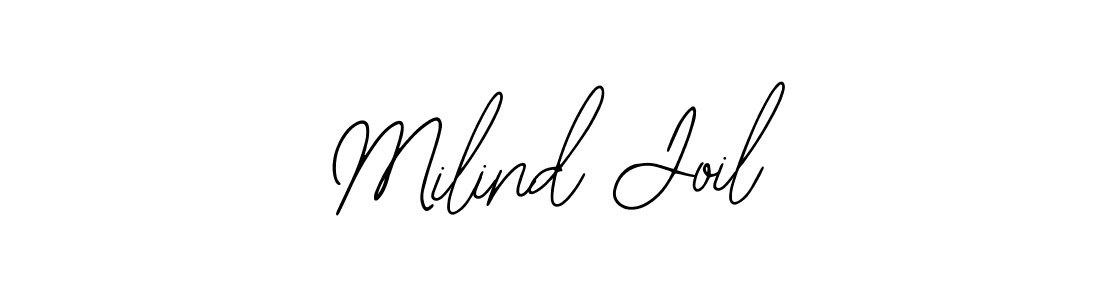 Also You can easily find your signature by using the search form. We will create Milind Joil name handwritten signature images for you free of cost using Bearetta-2O07w sign style. Milind Joil signature style 12 images and pictures png