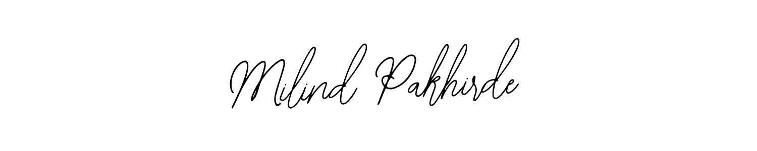 Milind Pakhirde stylish signature style. Best Handwritten Sign (Bearetta-2O07w) for my name. Handwritten Signature Collection Ideas for my name Milind Pakhirde. Milind Pakhirde signature style 12 images and pictures png