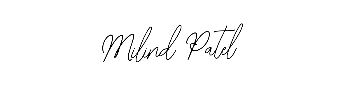 Make a beautiful signature design for name Milind Patel. With this signature (Bearetta-2O07w) style, you can create a handwritten signature for free. Milind Patel signature style 12 images and pictures png